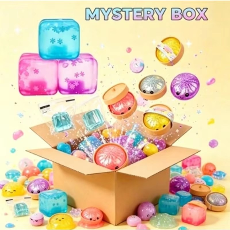 Mystery Box Blind Bag - Über 100 zufällige Stile Squishy Überraschungs-Blindbox,