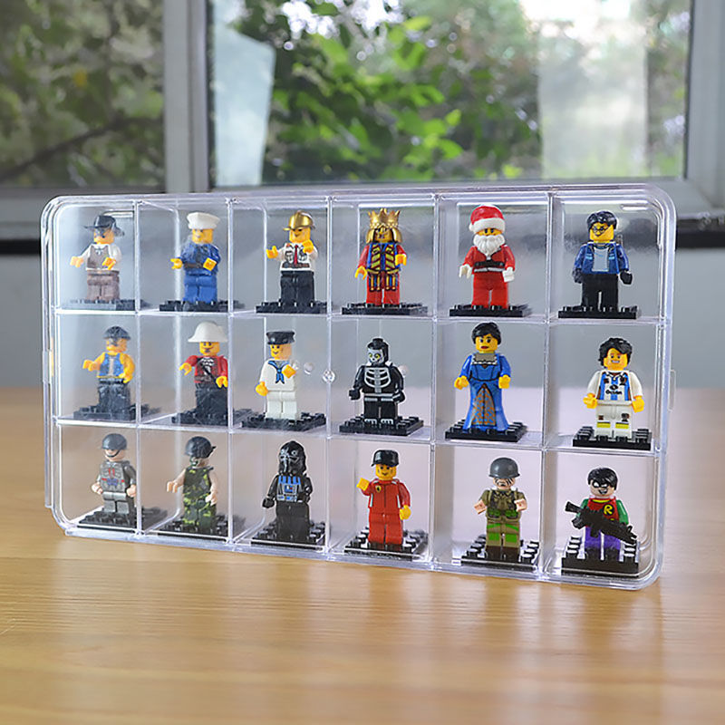 18-Gitter-Acryl-Displaybox für – Lego Minifigure Holder Bewertung und Preis