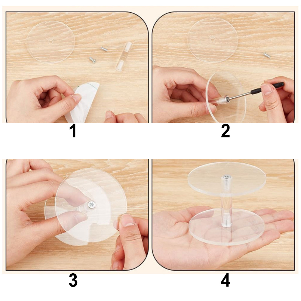 3-teiliges Set aus durchsichti – Display Risers Set Bewertung und Preis